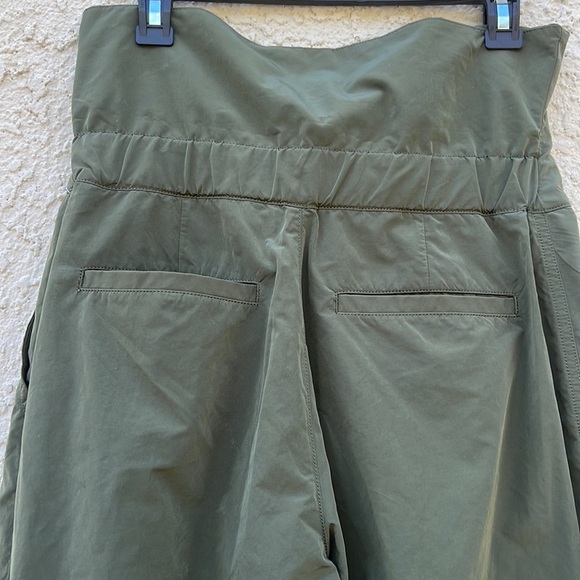 Free People Movement High Waist Snap Button Baggy Jogger Pant Army Green Size XS - Picture 7 of 9